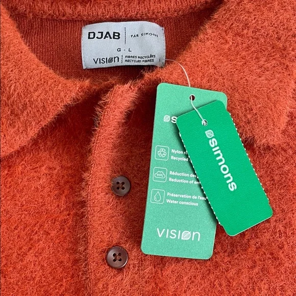 Simons Deep Rust Men's Sweater - Picture 2 of 5